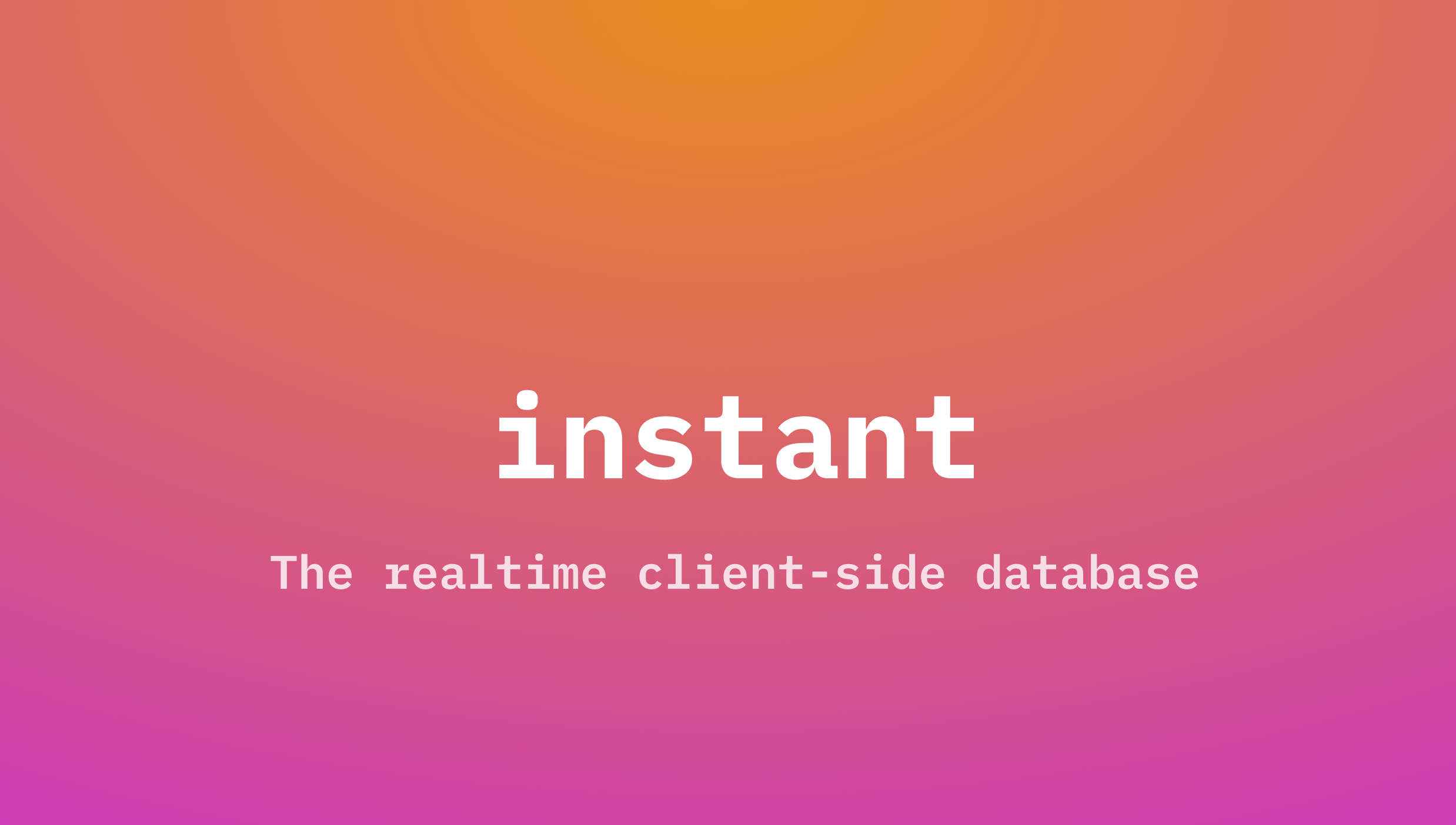 Instantdb preview